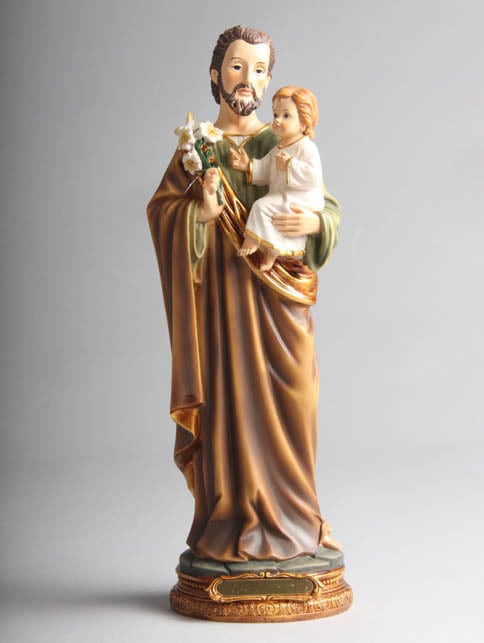 Buy St Joseph 30cm Resin Statue MyDeal   St Joseph 30cm Resin Statue 9828359 00 