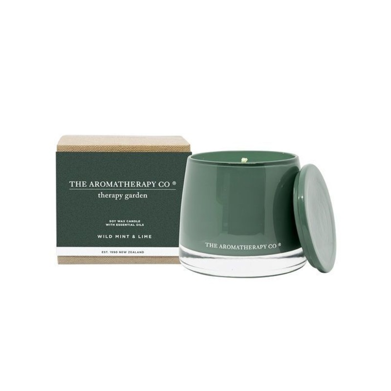 Buy THE AROMATHERAPY CO Therapy Garden Candle Wild Mint & Lime MyDeal