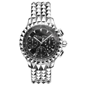 Thomas Sabo Mens Watch - Rebel At Heart Chronograph Black Silver