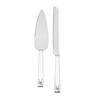 Wedgwood Vera Wang - Love Knots Silver Giftware Cake & Trowel Set