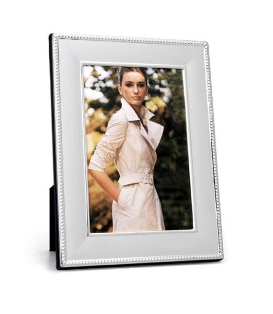 Whitehill Frames - Silver Plated Photo Frame - Beaded 4x6"