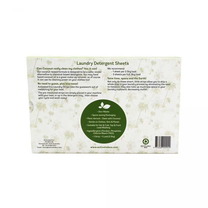 Buy Activated Eco Laundry Detergent Sheets Unscented 32pack MyDeal