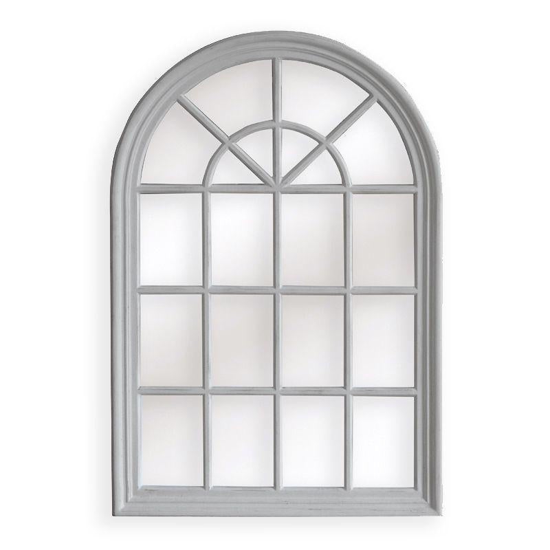 Arch White Window Hampton Mirror 100x150cm