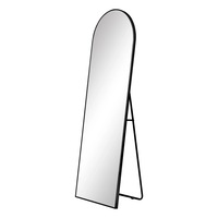 Arche Standing Full Length Metal Mirror Black 165 cm