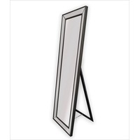 Beaded Black Framed Full Length Mirror - Free Standing 50cm x 170cm