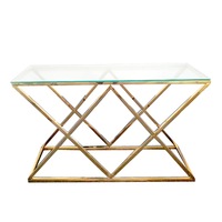 Console Table and Clear Glass Console Table