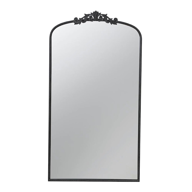 Buy French Ornate Full Length Black Arch Mirror 169 cm - MyDeal