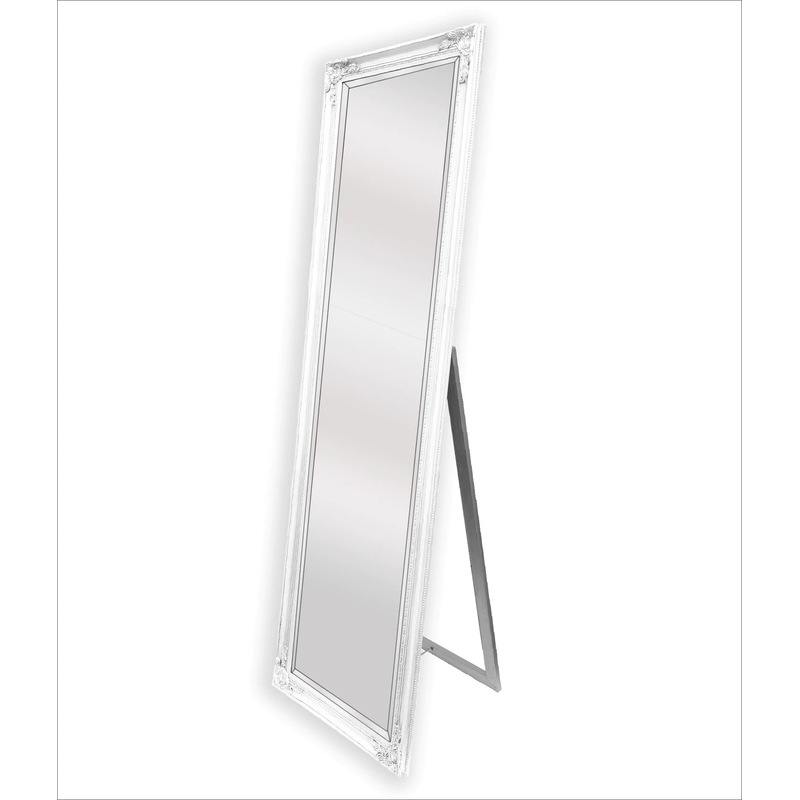 Buy French White Free Standing Full Length Mirror 50x170 cm MyDeal