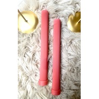 Pink Decorative Pillar Candle Sets of 2
