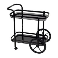 SMITH BLACK BAR CART