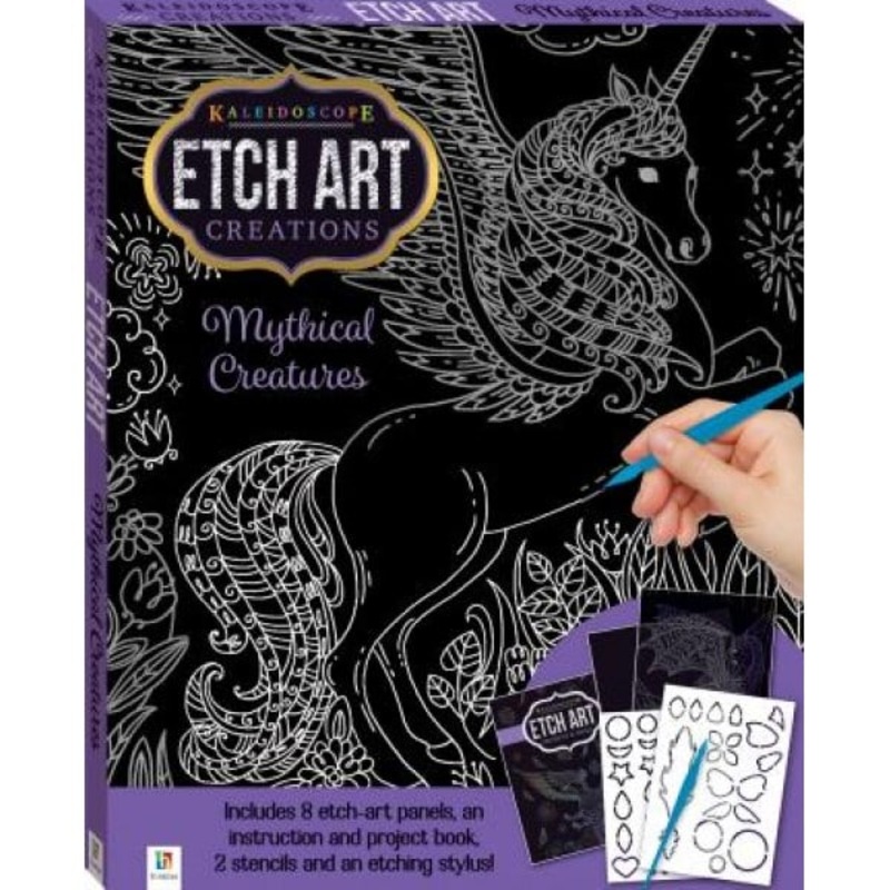 Buy Kaleidoscope Etch Art Mini Kit Mythical Creatures MyDeal