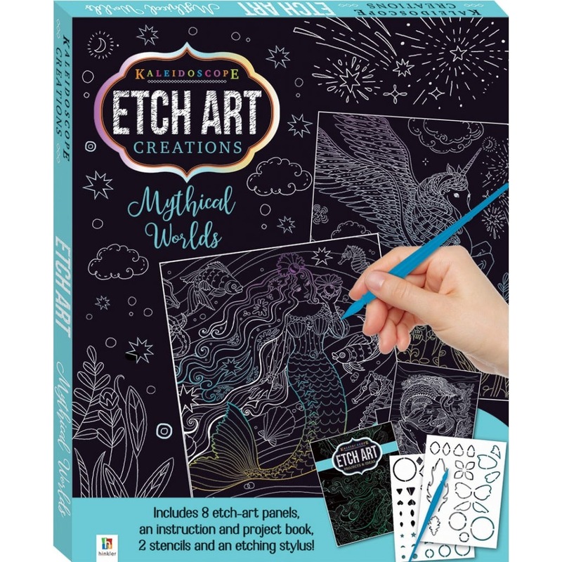 Buy Kaleidoscope Etch Art Mini Kit Mythical Worlds MyDeal