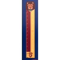 Brlsbane Lions AFL Team Mascot Height Chart Decal Wall Sticker
