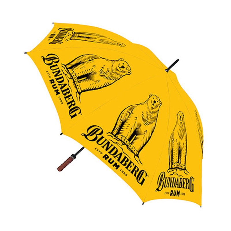 Bundaberg Rum Bear Logo Golf Umbrella Buy Golf Umbrellas 9314783712656