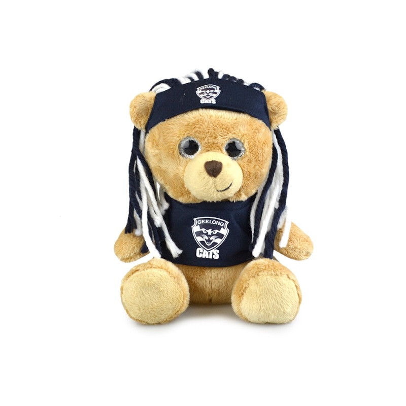 Buy Geelong Cats AFL Sparkle Fanatic Bear 20cm Plush Stuffed Animal