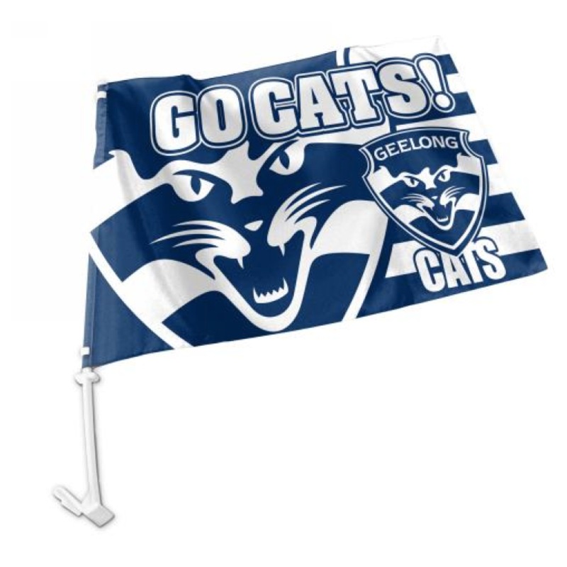 Buy Geelong Cats AFL Team Car Flag MyDeal