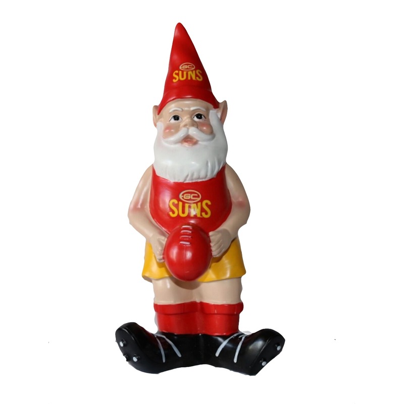 Buy Gold Coast Suns AFL Garden Gnome with Red Ball 2017 MyDeal