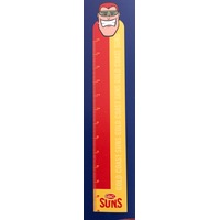 Gold Coast Suns AFL Team Mascot Height Chart Decal Wall Sticker