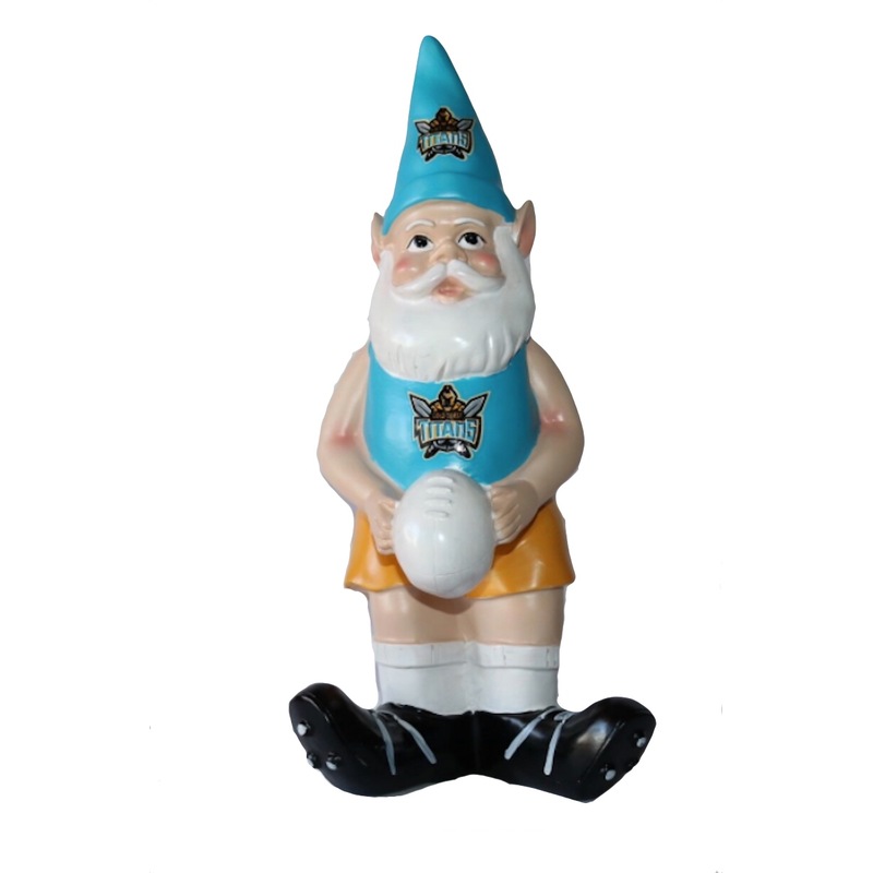 Buy Gold Coast Titans NRL NRL Garden Gnome with White Ball 2017 MyDeal