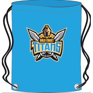 Gold Coast Titans NRL Sling Sack * Library Bag * Gym Bag