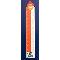 GWS Giants AFL Team Mascot Height Chart Decal Wall Sticker