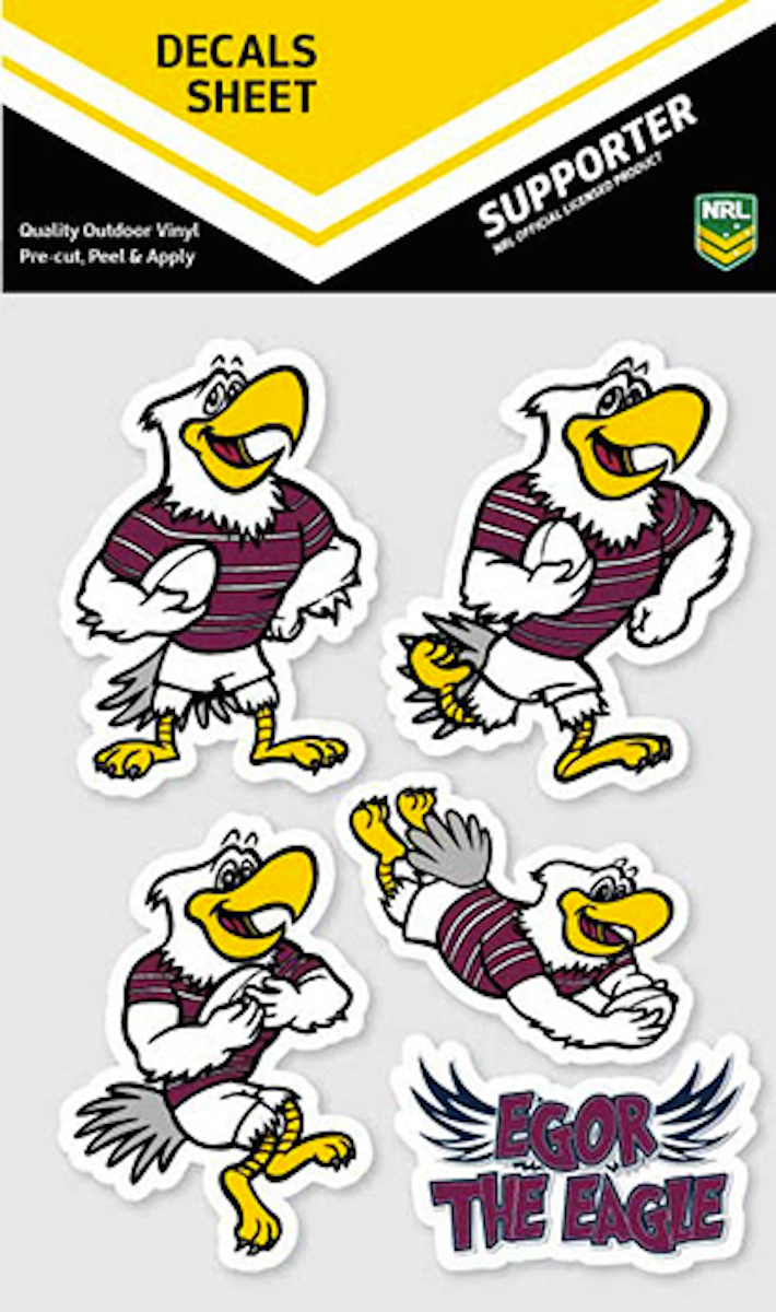 ONE EYED SEA EAGLES FAN Vinyl Decal Sticker MANLY nrl rugby league 