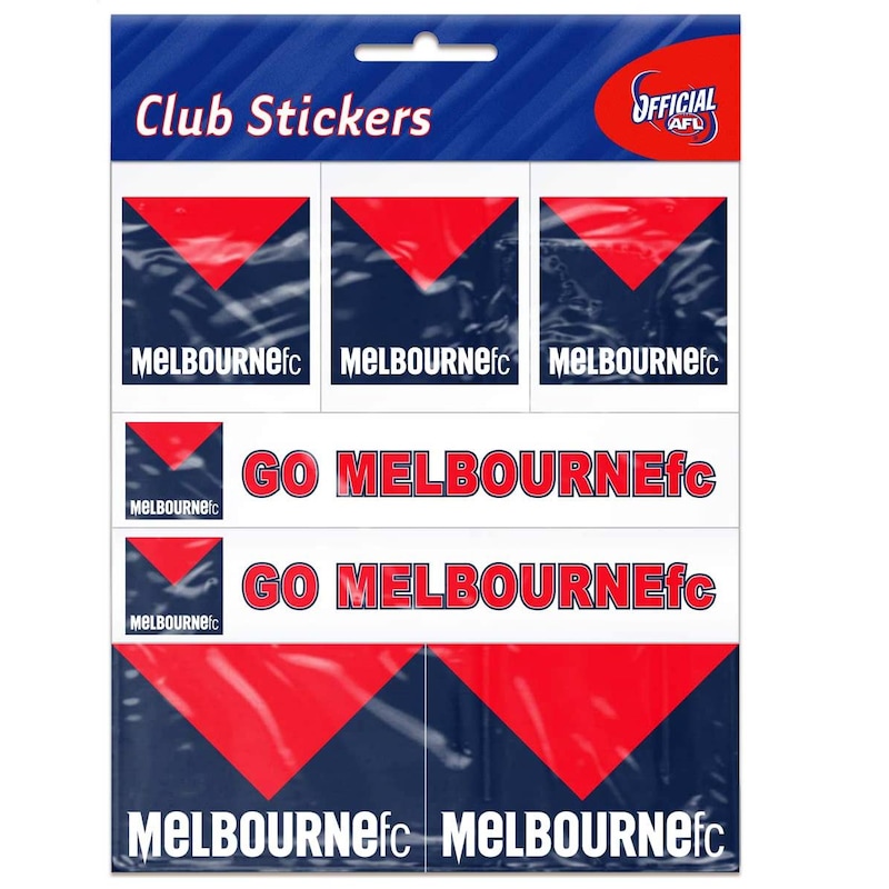 Buy Melbourne Demons Afl Team Logo Sticker Sheet Mydeal 8533