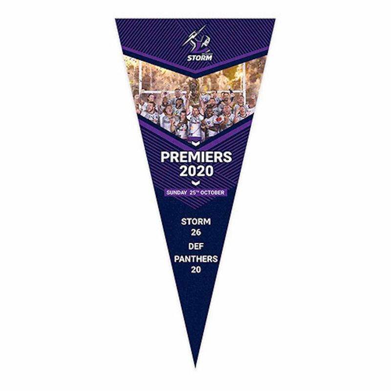 Buy Melbourne Storm NRL Premiers 2020 Player Image Wall Pennant - MyDeal