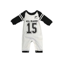 New Zealand All Blacks No.15 Romper Suit - Size 00