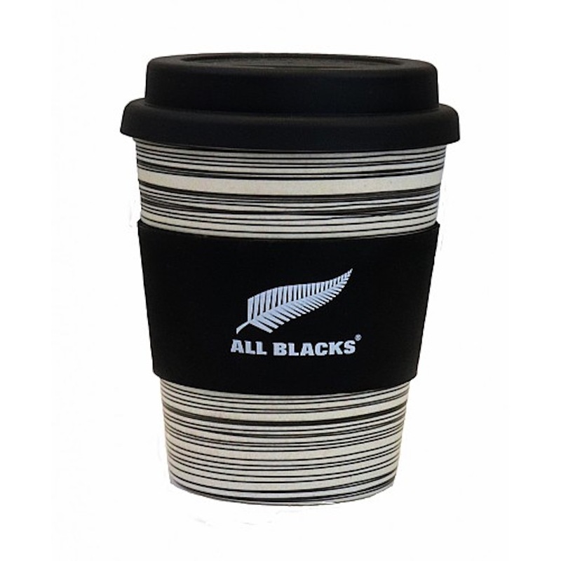 Buy New Zealand All Blacks Reusable Bamboo Travel Eco Cup Mug with Lid