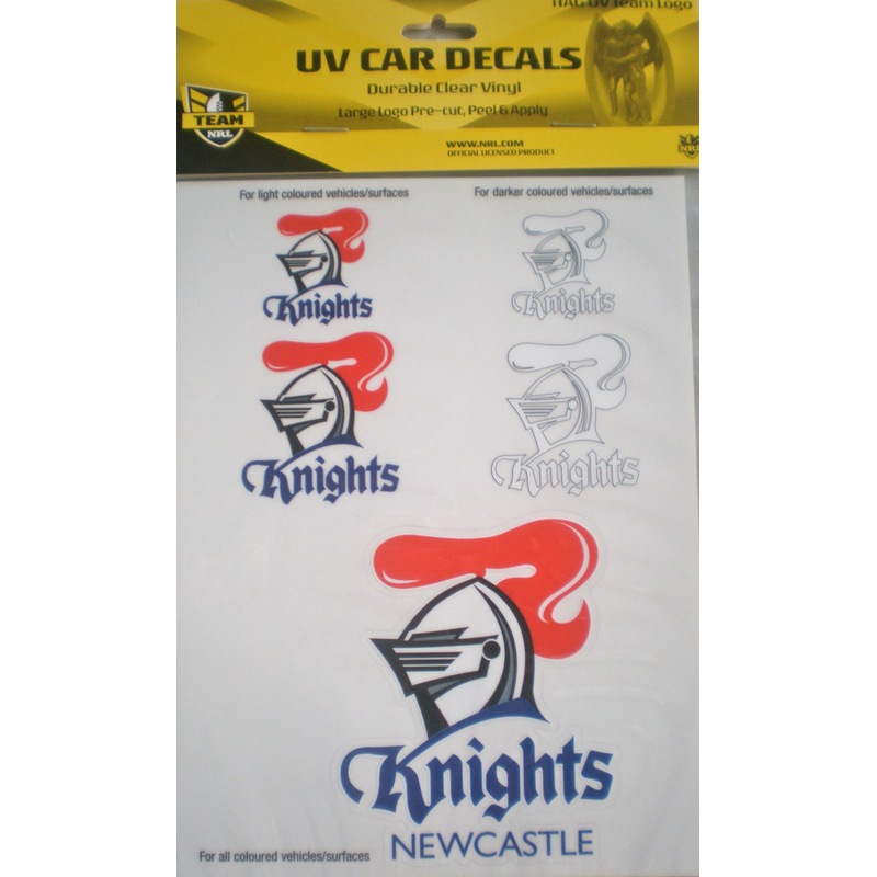 Buy Newcastle Knights NRL UV Car Decals * 5 Stickers per sheet MyDeal