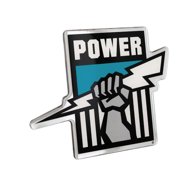 Buy Port Adelaide Power AFL Lensed Chrome Decal Badge For Cars Laptop