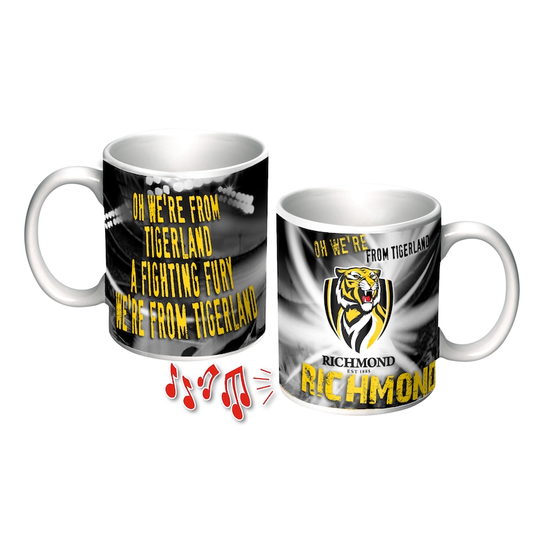 Buy Richmond Tigers AFL Musical Coffee Cup Mug - Yes it Plays the song ...