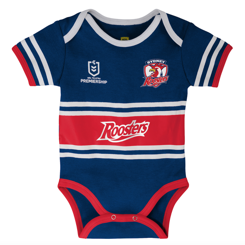 Brisbane Broncos 2022 NRL Romper, Bib and Bootie Set, 7KRN1SQ3_BB