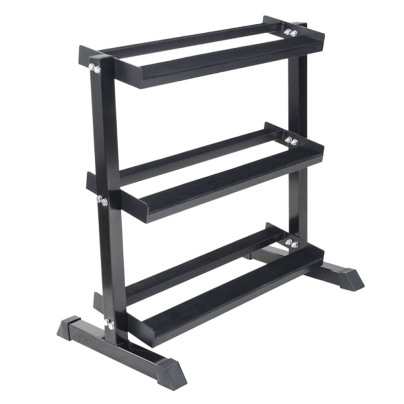 3 Tier Hex Dumbbell Rack – 330kg Capacity - Fitness World Wide