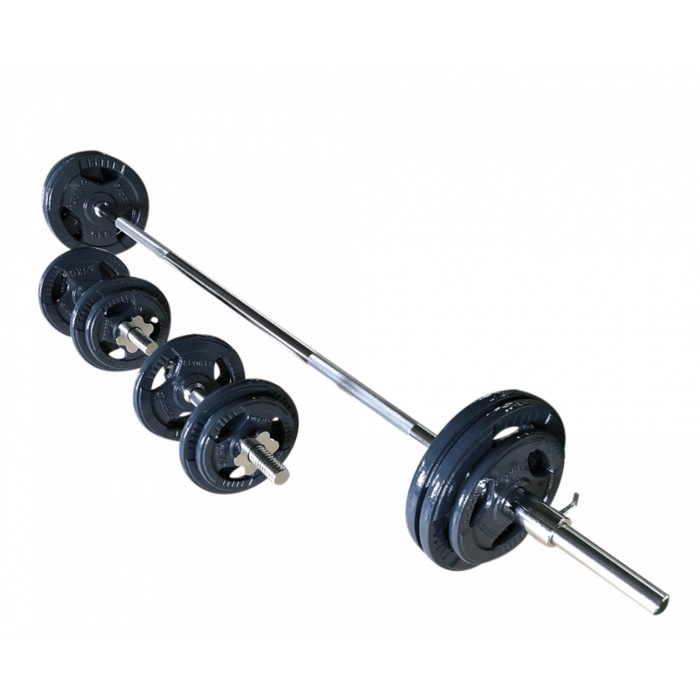 62KG Weight Set 180cm Olympic Barbell Bar 50KG Weight Plate FREE Spring Collar Buy Barbells