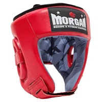 Morgan Platinum Open-Face Leather Head Guard