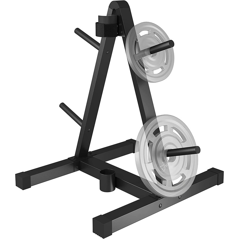 Olympic Weight Plate & Barbell Tree/Rack Fitness World Wide