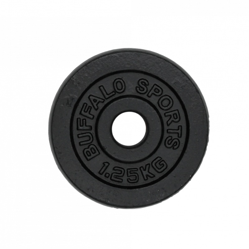 Standard Cast Iron Weight Plates (1.25kg 10kg) 26mm Fitness World