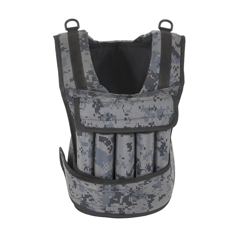 Tactical Body Weight Vest Camo 20kg Fitness World Wide