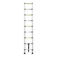 2.6M Telescopic Ladder Aluminium Extendable Steps Adjustable Height