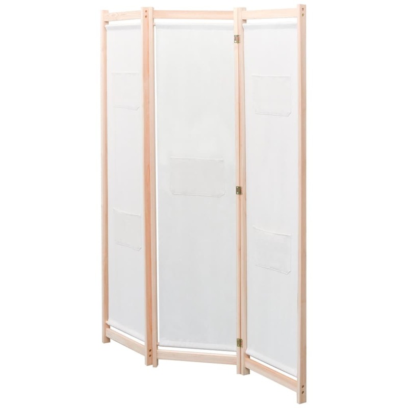 Buy 3 Panel Wooden Room Divider Privacy Screen Folding Partition ...