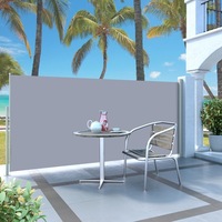 3m Outdoor Terrace Patio Retractable Sunshade Side Awning Privacy Screen Grey