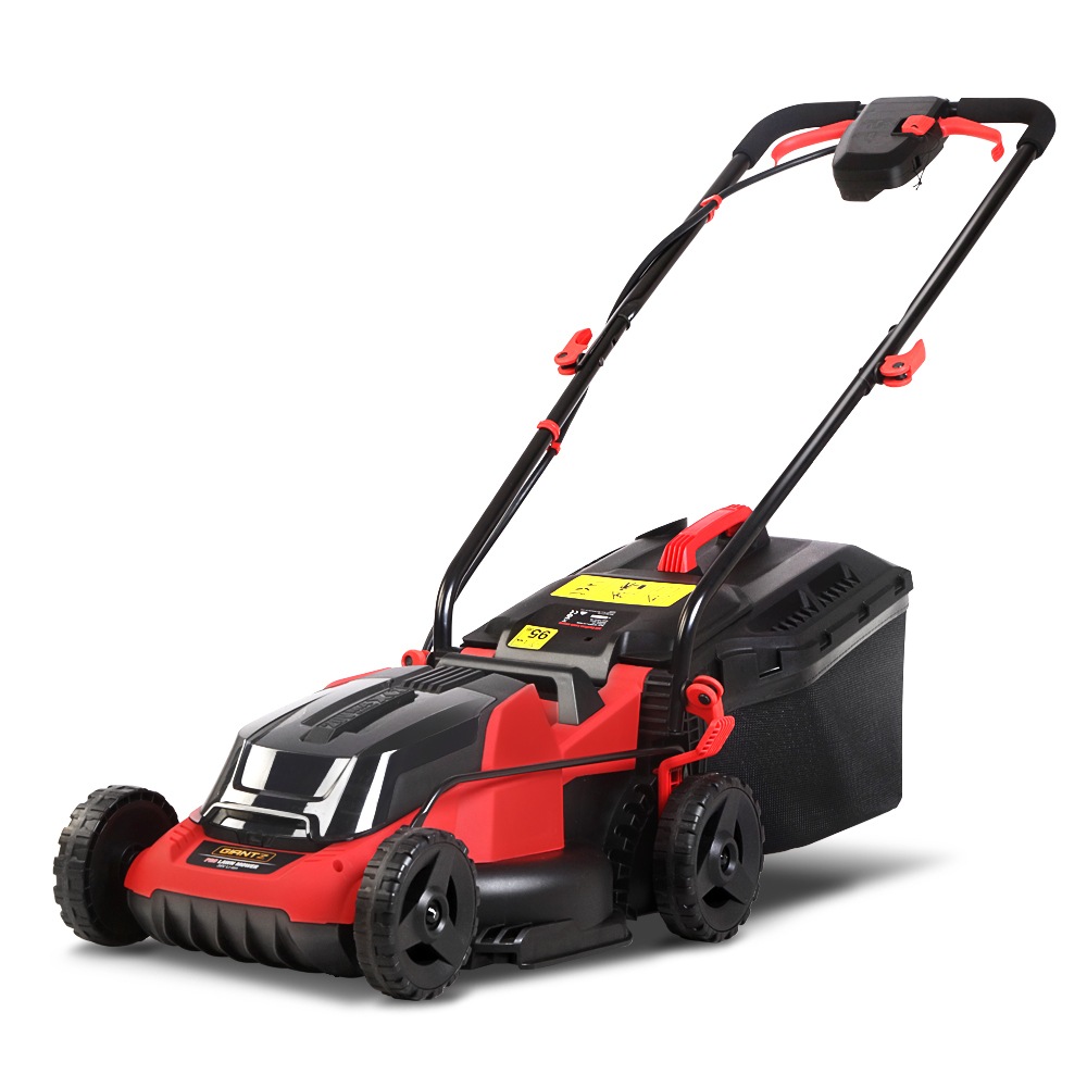 40V 34cm Rechargeable Lithium Battery Cordless Electric Lawn Mower 130x35x90 cm Giantz Australia