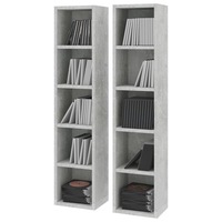 CD Shelf Rack Stand Media DVD Holder Organiser Storage Display Cabinet 2 Pcs