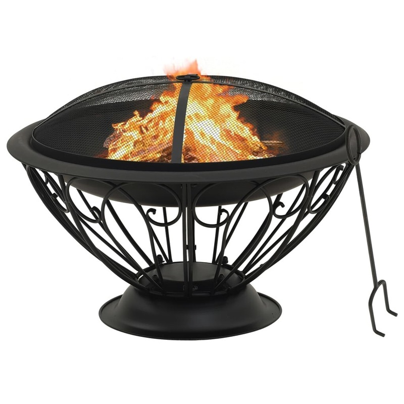 Buy Deluxe Steel Fire Pit Steel Outdoor Patio Heater Fireplace Firepit