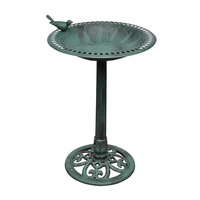 Garden Bird Bath Decorative Bird Feeder Ornamental Outdoor Patio Stand
