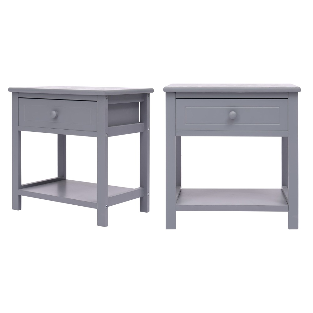 Buy Heritage Bedside Tables X2 Pce Nightstand Drawers Side Table With ...