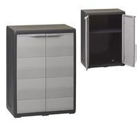 Lockable Garden Cabinet Adjustable Shelf Outdoor Tool Cupboard Storage Organiser