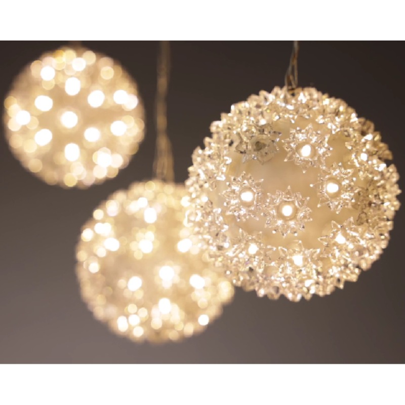 Buy Luxury LED Sparkle Ball Lights 3 String Festive Christmas Party